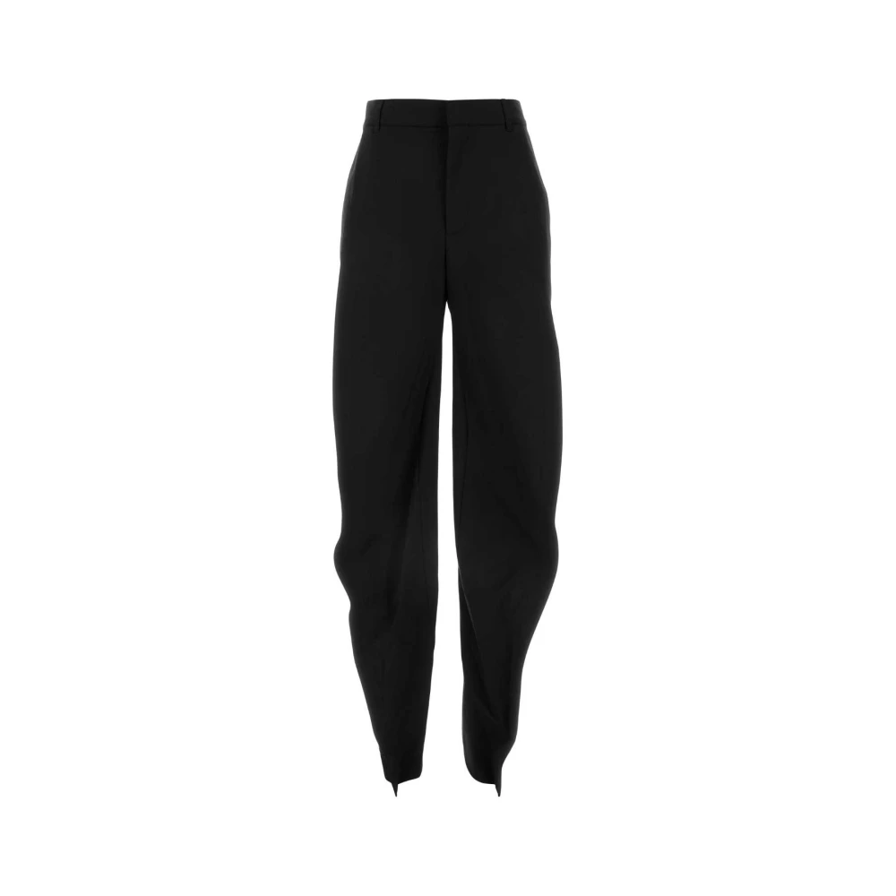 Y Project Stretch Zwarte Polyester Blend Broek Black Dames