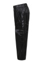 pantalon-cargo-casual-en-similicuir-noir