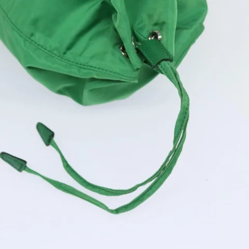 Prada Vintage Pre-owned Nylon pouches Green Dames