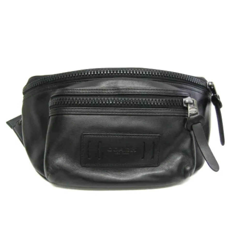 Coach Pre-owned Leather crossbody-bags Black Dames
