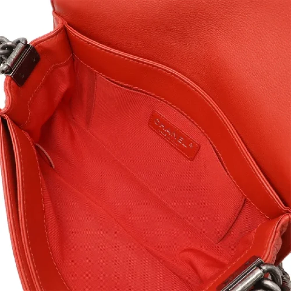 Chanel Vintage Pre-owned Leather chanel-bags Red Dames
