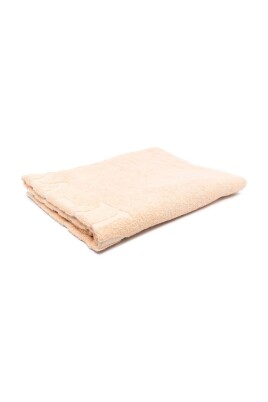 peach-orange-logo-print-bath-towel