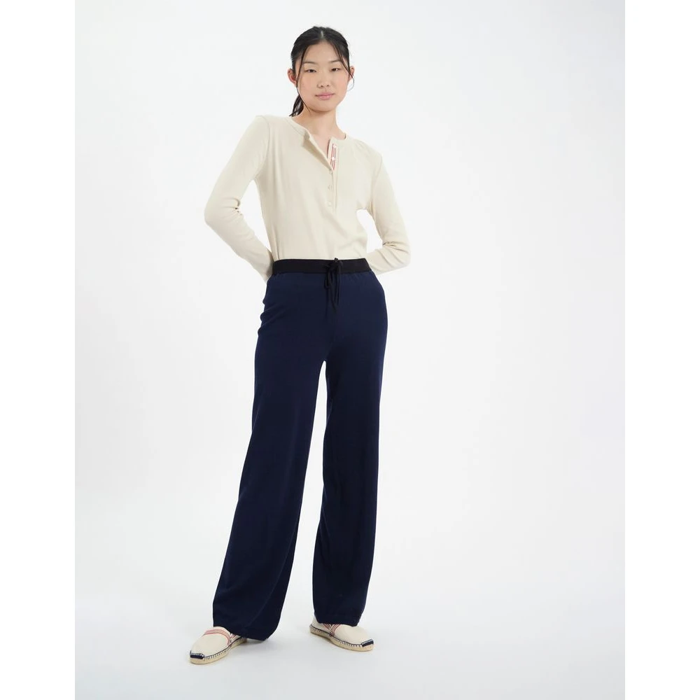 Ines De La Fressange Paris John katoenen broek Blue Dames