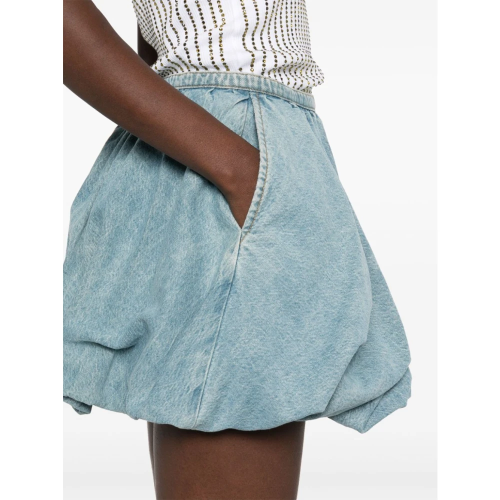 Rotate Birger Christensen Geplooide Rok Blue Dames