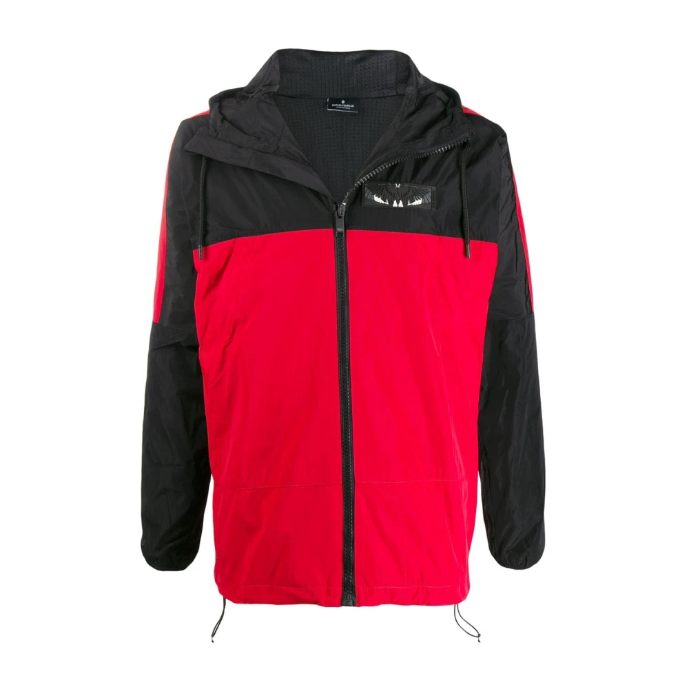 Marcelo Burlon Rode Multi Patch Stijlvolle Mode Red Heren