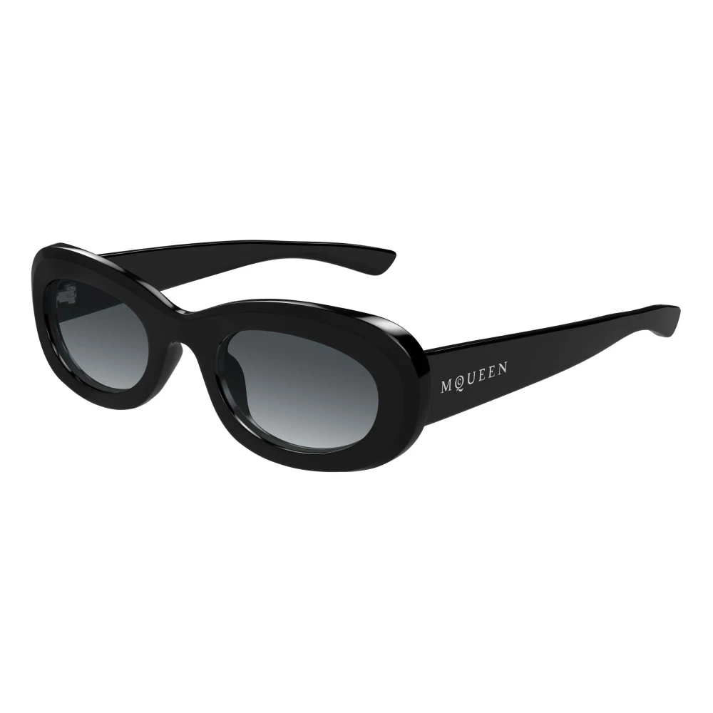 Alexander Mcqueen Women's Black Oval Sunglasses