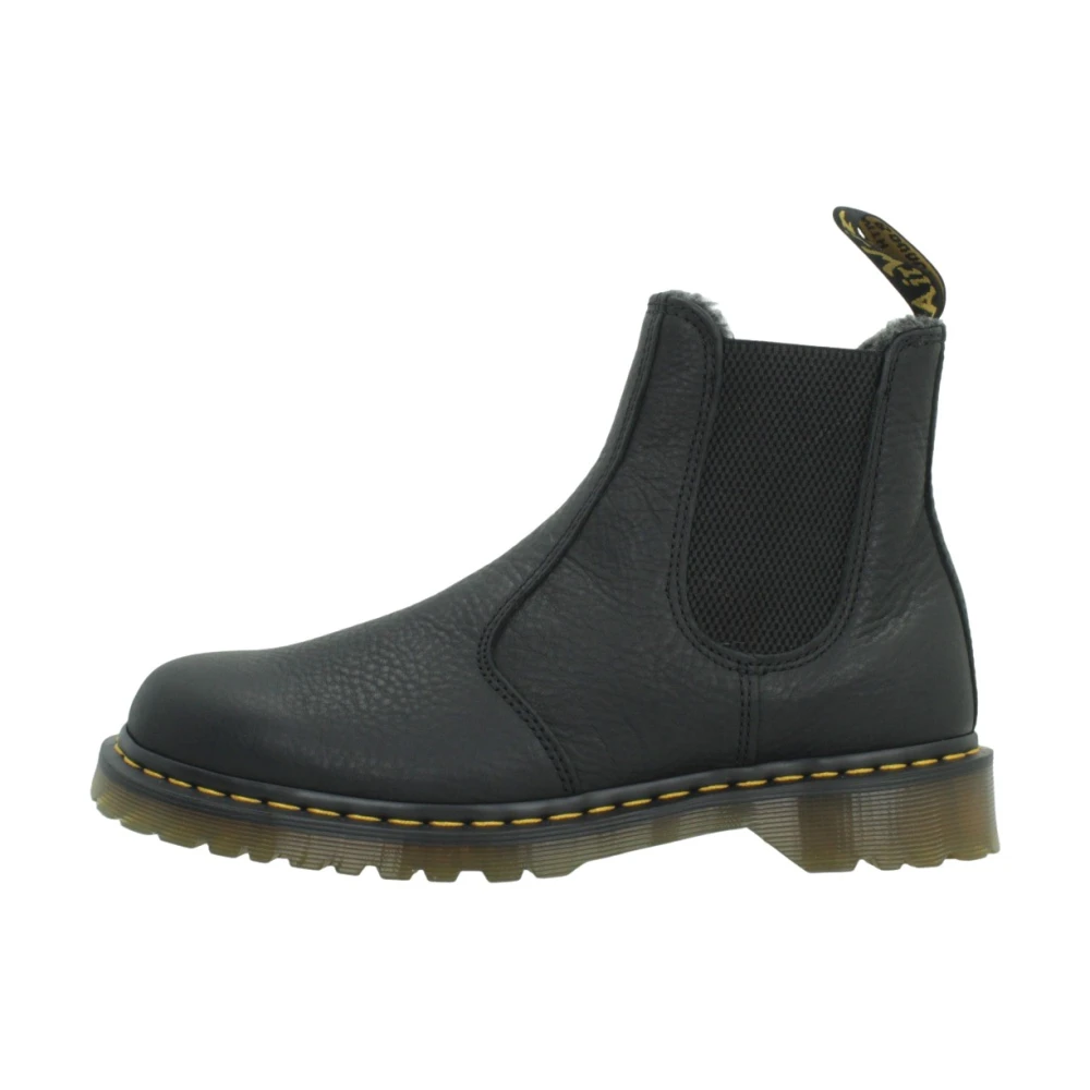 Dr. Martens Uomo Nero - 2976 Grizzly Chelsea Stivali Con Fodera In Pile - Shoes - 36 Eu