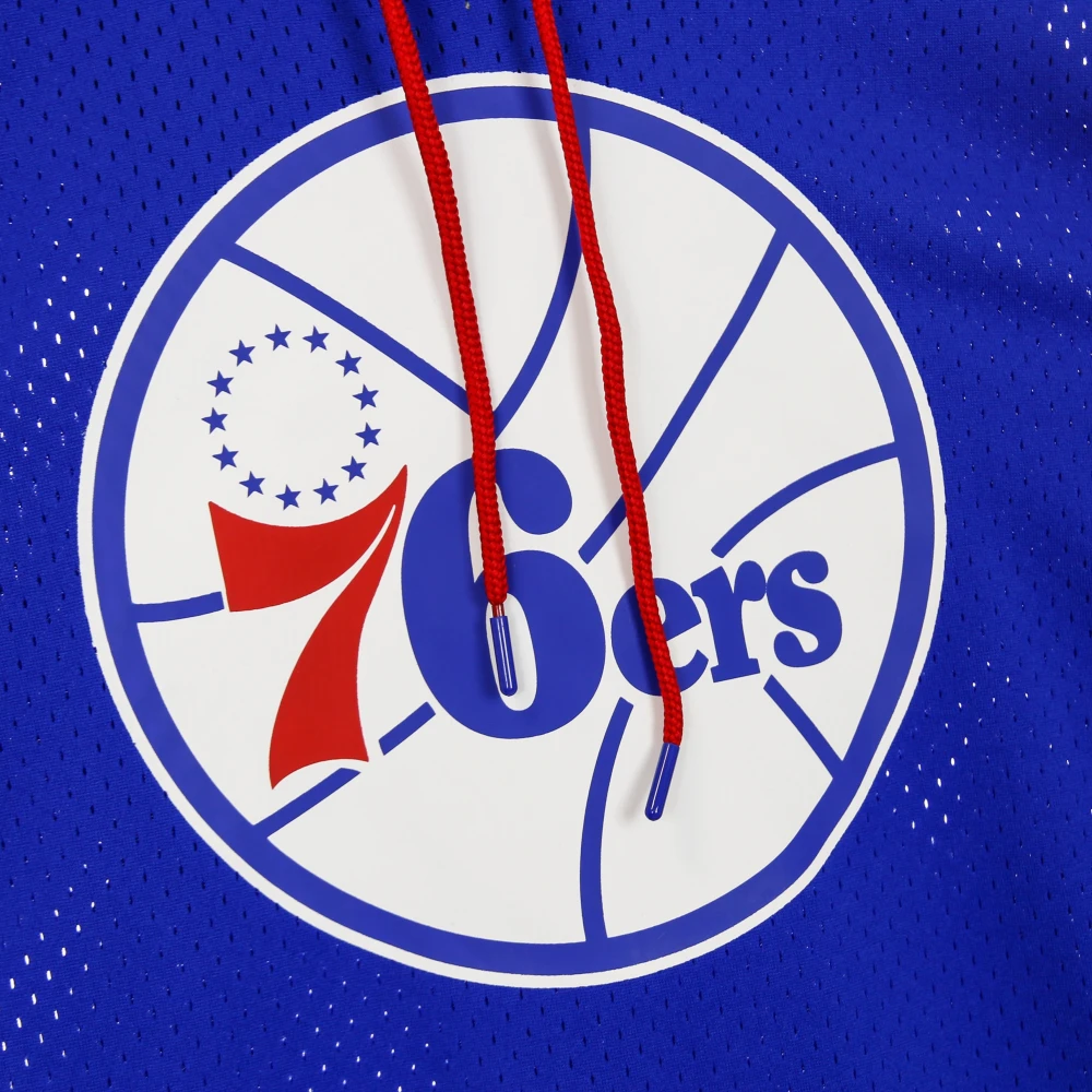 Mitchell & Ness NBA Buzzer Beater Mesh Hoody Blue Heren