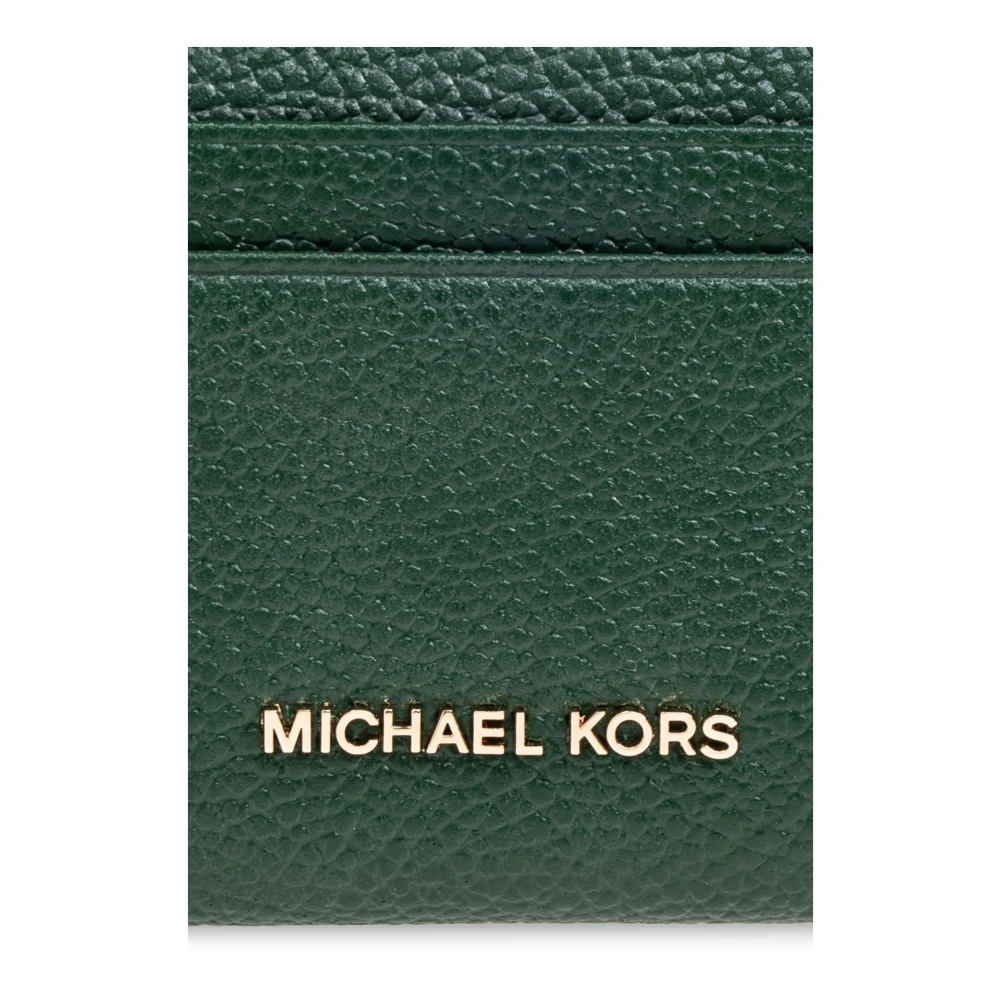 Michael Kors Leren portemonnee Green Dames