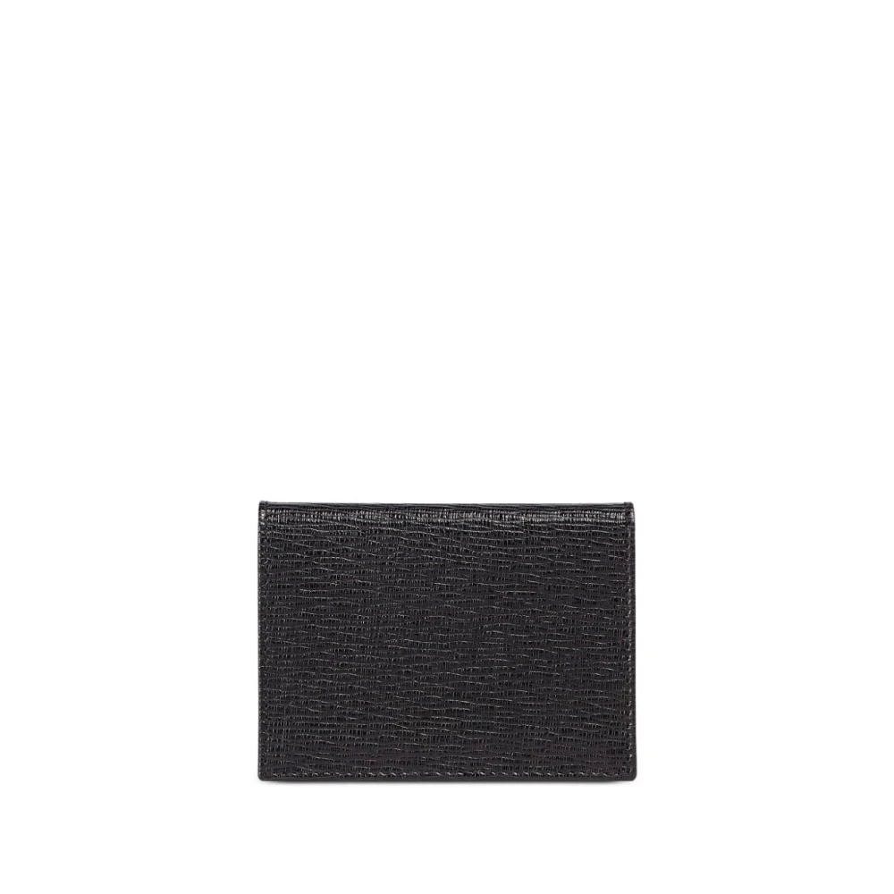 Salvatore Ferragamo Zwarte Portemonnees voor Mannen Black Heren