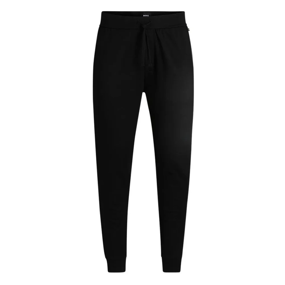 Hugo Sweatpants, Male, 2XL, Men's Joggers With Drawstring And Cuffs Black