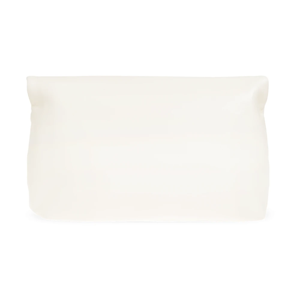 Jil Sander Leren clutch Jewel Zip Beige Dames
