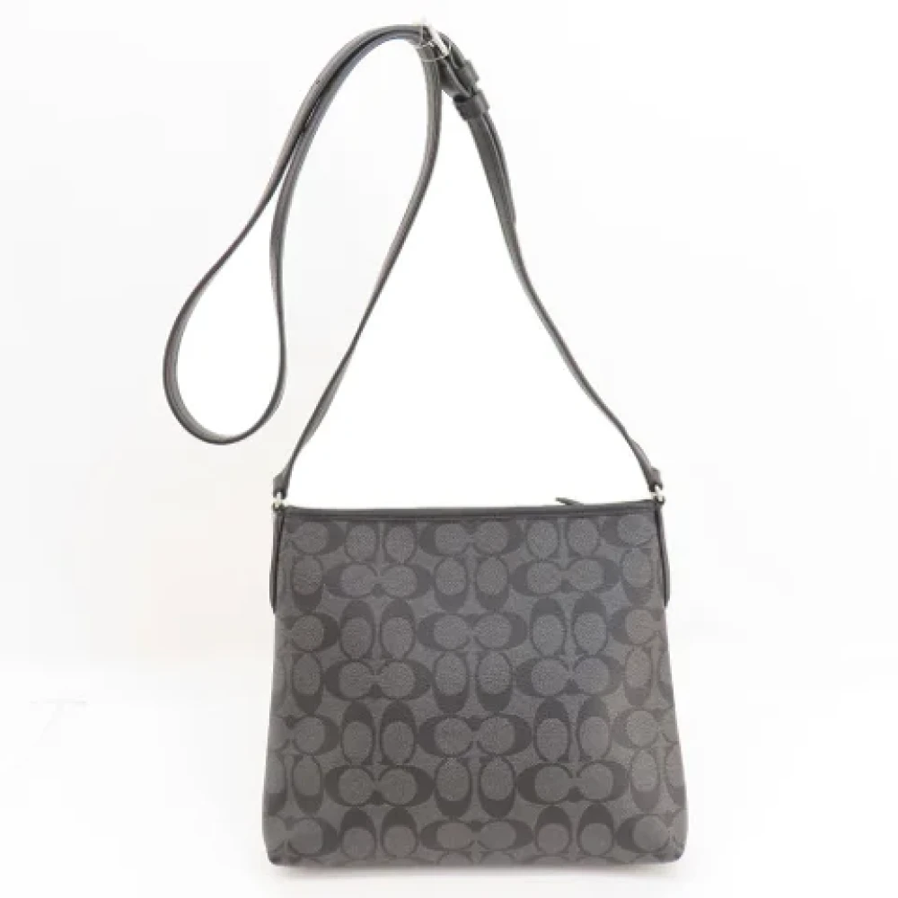 Coach Pre-owned Canvas shoulder-bags Black Dames