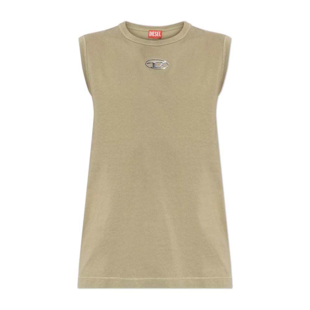 Diesel Camiseta T-Bisco-Iod Tops Hombre Verde 2XL