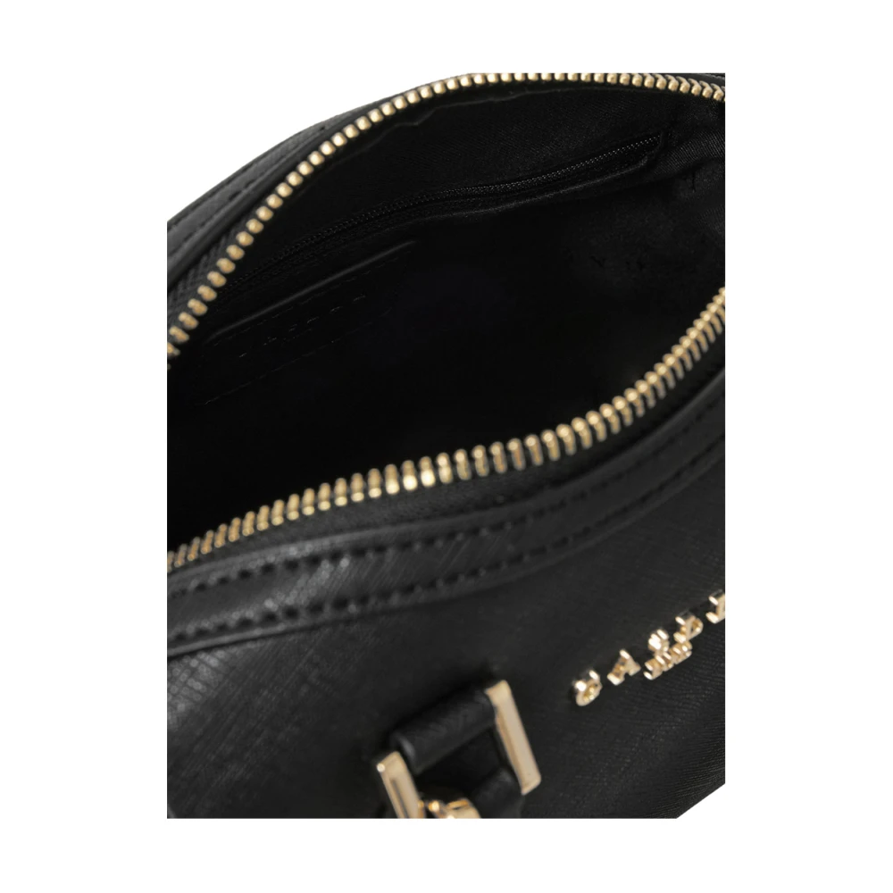 Gaëlle Paris Elegante Zwarte Leren Handtas Black Dames