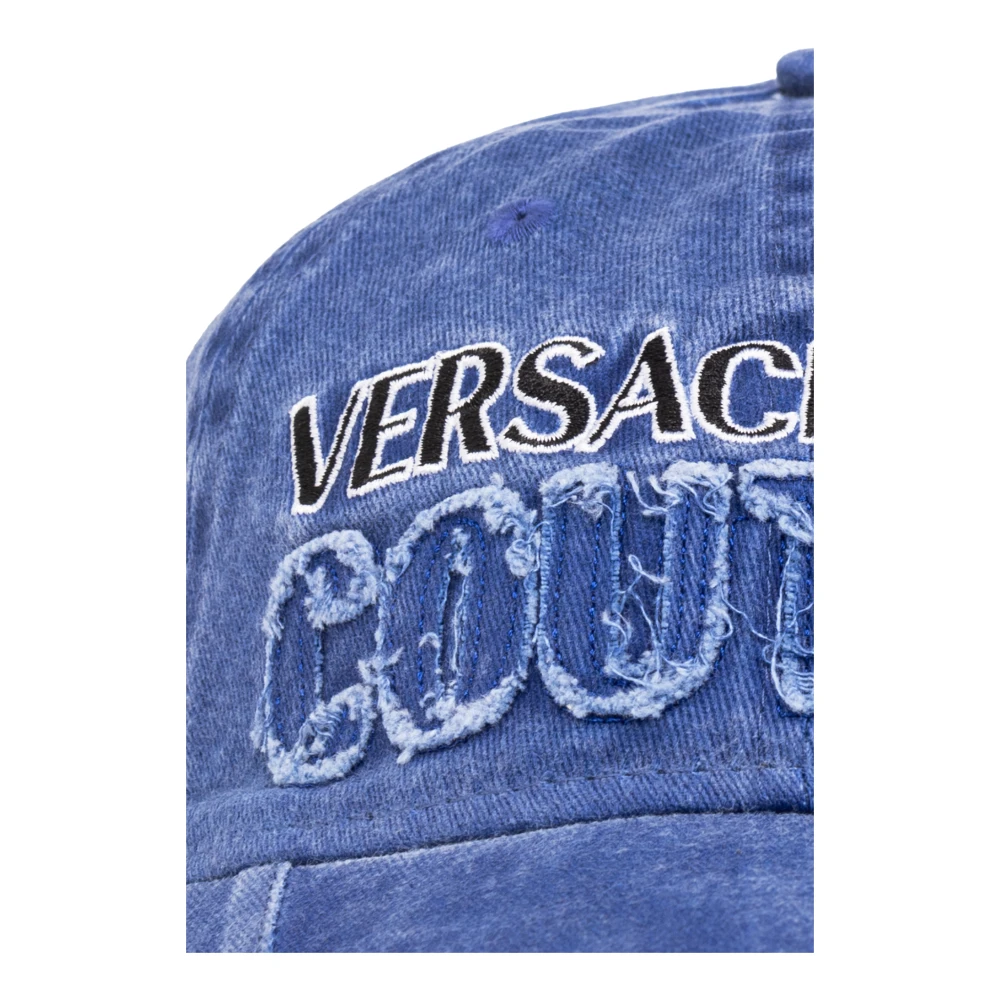 Versace Jeans Couture Baseballpet met logo Blue Dames