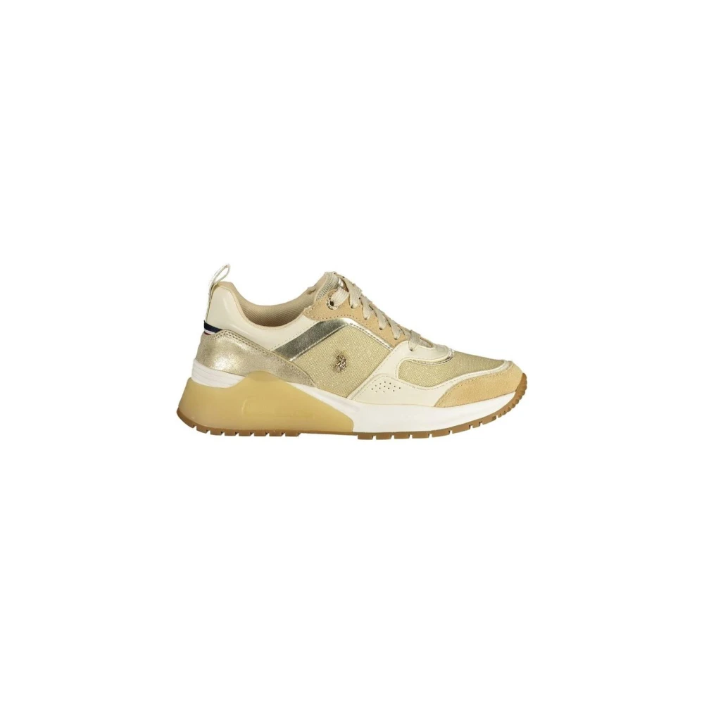 U.s. Polo Assn. Women's Yellow Gold Polyester Sneaker Casual Style - Sneakers - 2 Uk- Shoes