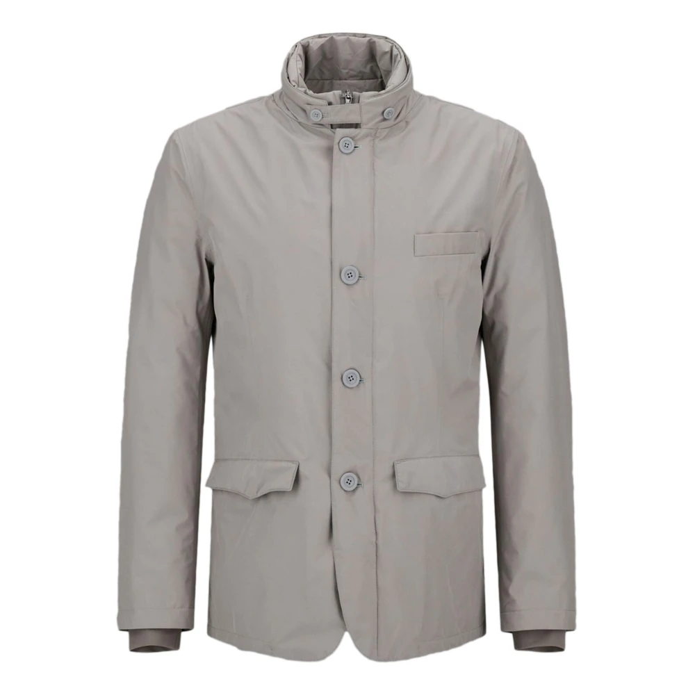 Herno Grijze Blazer met Gore-Tex Membraan Gray Heren