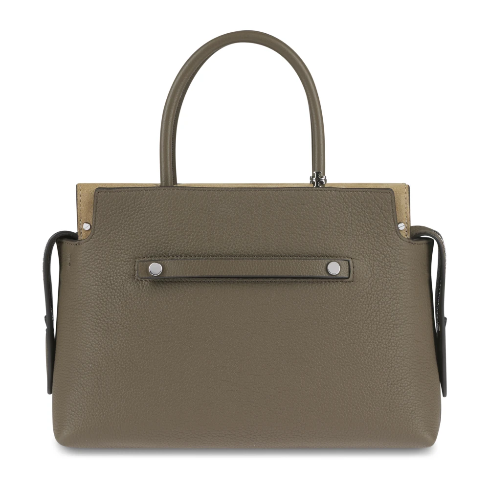 TORY BURCH Pebbled Satchel Tassen Collectie Green Dames