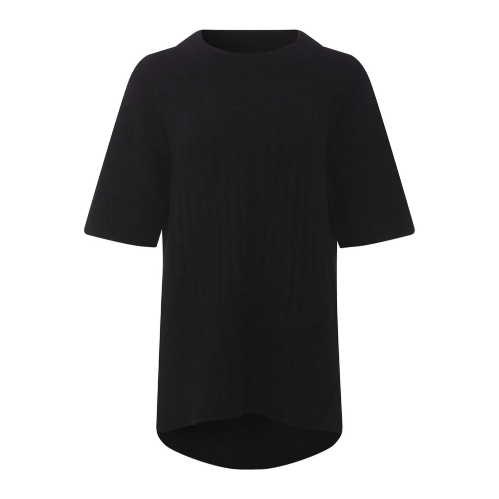 Heartmade Zwarte Gebreide Blouse Karna Stijl Black Dames