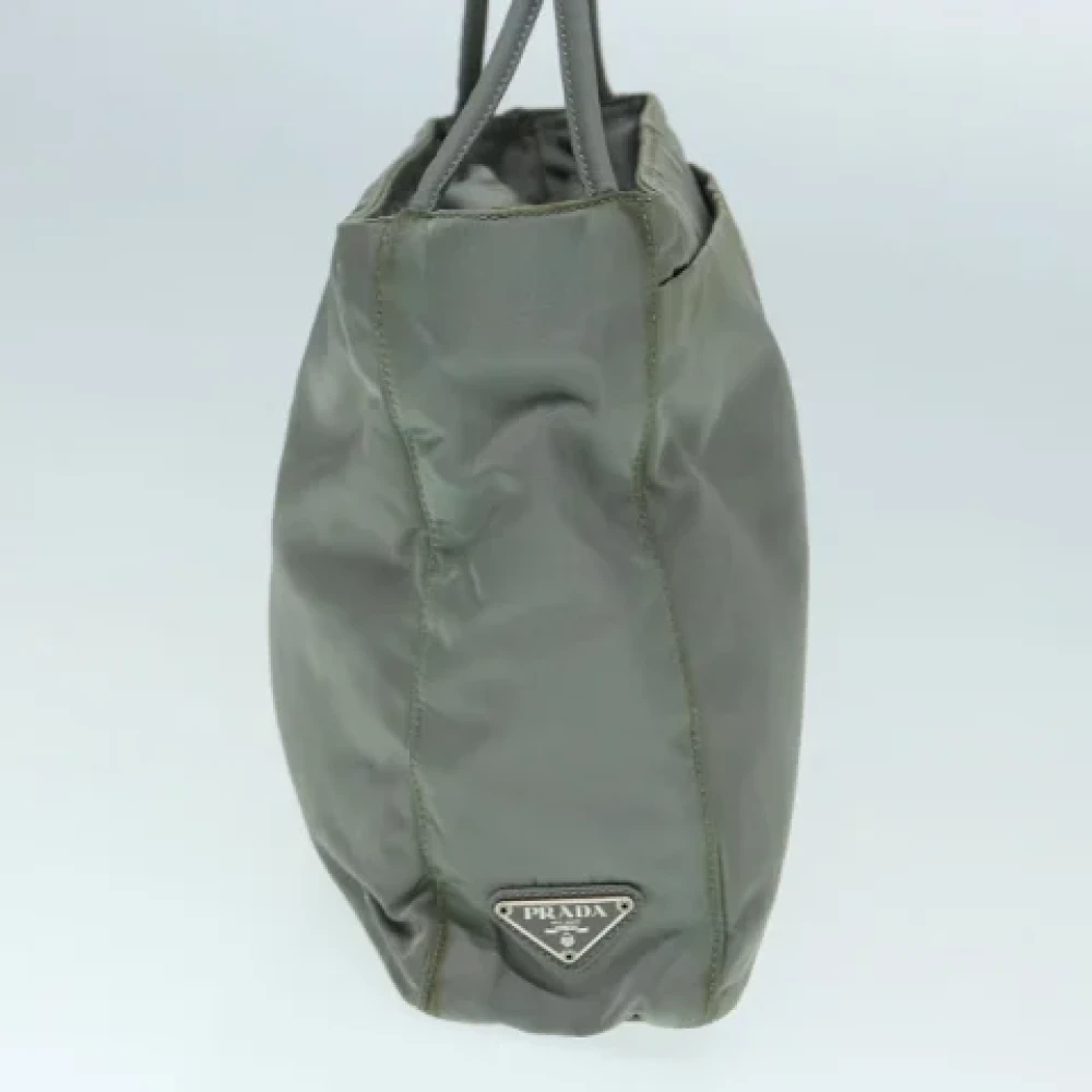 Prada Vintage Pre-owned Fabric totes Green Dames