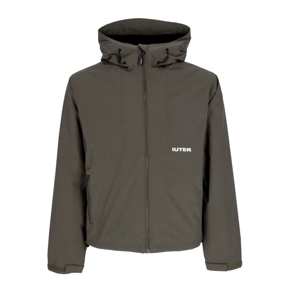 Iuter Green Light Jackets, Male, L, Army Flap Jacket With High Collar