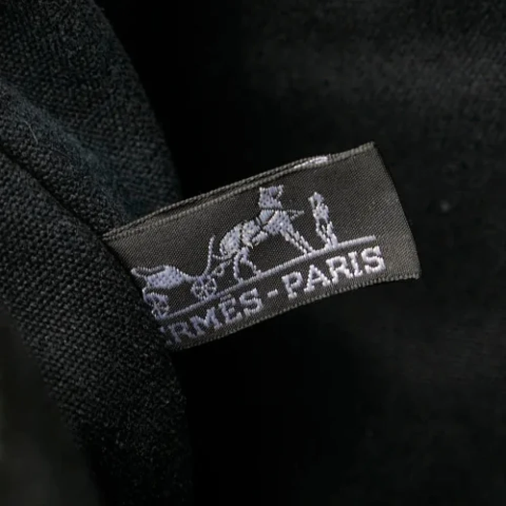 Hermès Vintage Pre-owned Canvas shoulder-bags Black Dames