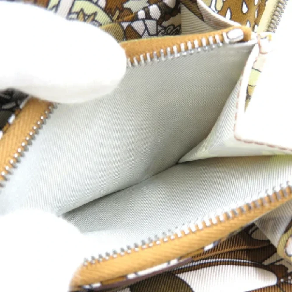 Hermès Vintage Pre-owned Canvas wallets Beige Dames