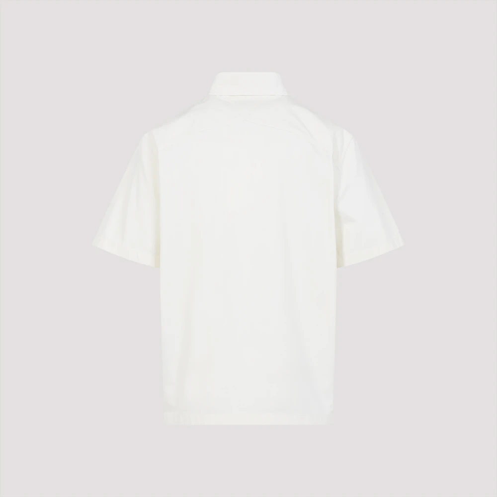 Bottega Veneta Witte Katoenen Overhemd Stijlvolle Elegantie White Heren