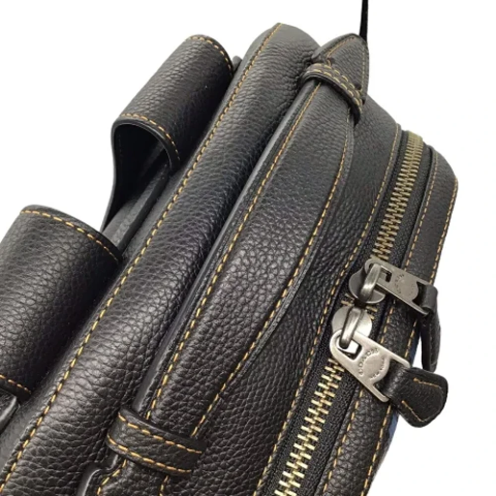Coach Pre-owned Leather backpacks Black Dames