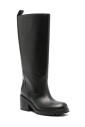 black-leather-ankle-boots