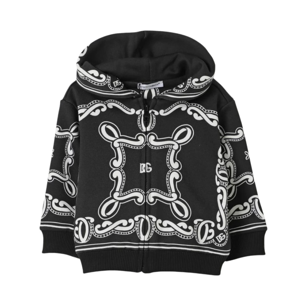 Dolce & Gabbana Unisex Kids Black Chic Kids Zipup Sweater
