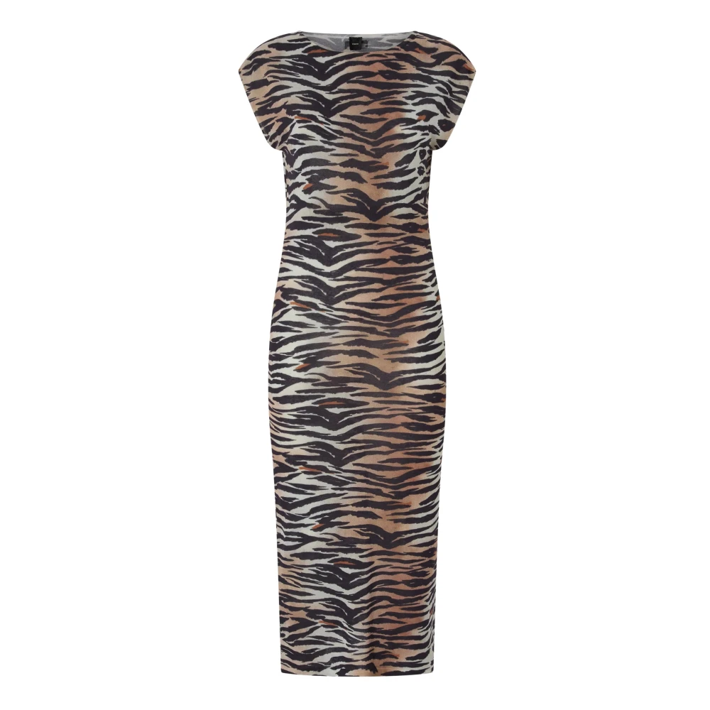 Pinko Women's Multicolor Midi Dresses, S, Epicentro Dress
