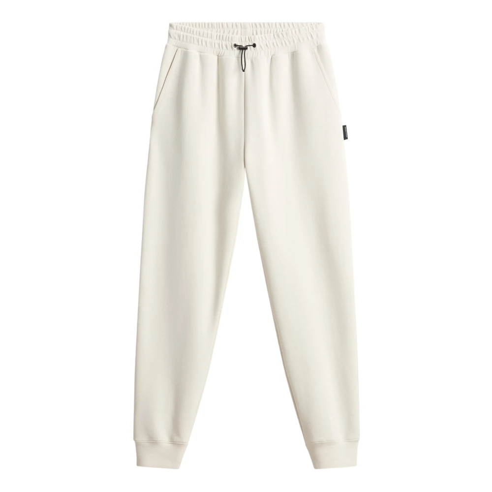 Woolrich Katoen Fleece Broek White Dames