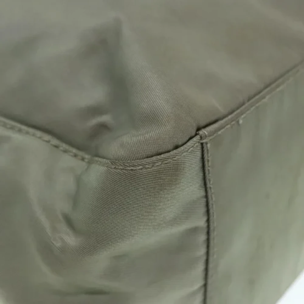 Prada Vintage Pre-owned Leather handbags Green Dames