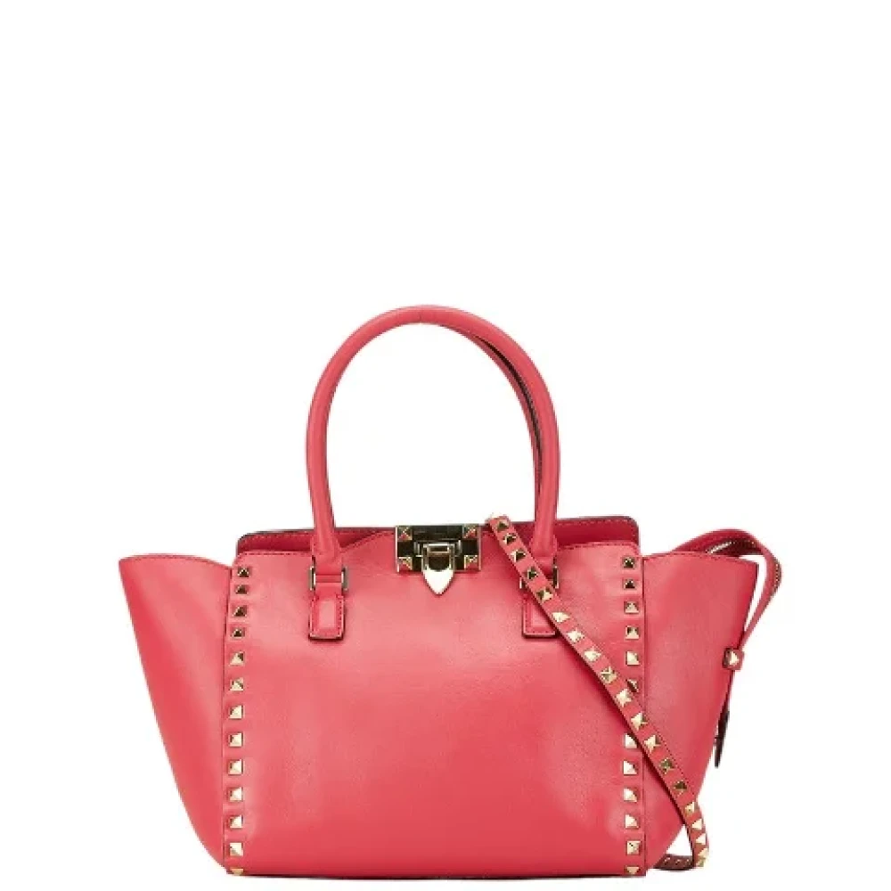 Valentino Vintage Pre-owned Leather handbags Pink Dames