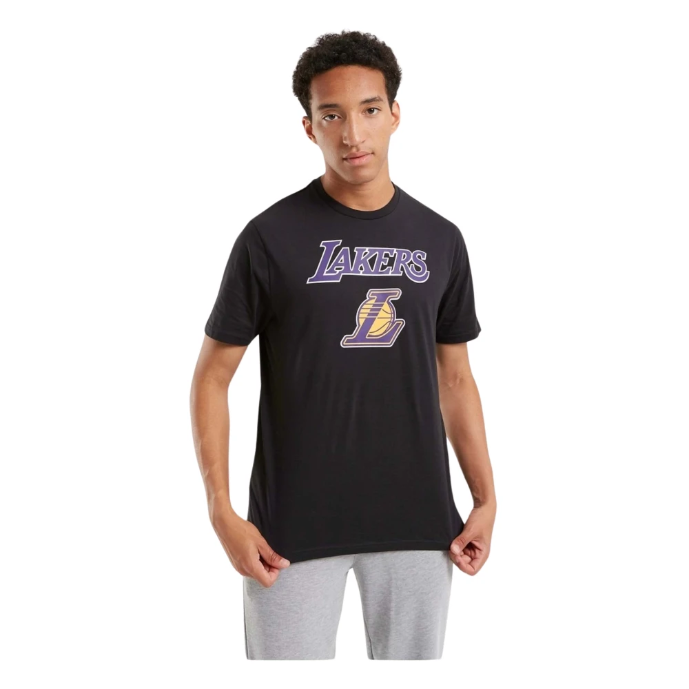 New era Nos NBA Loslak Blktrp T-shirt Black Heren
