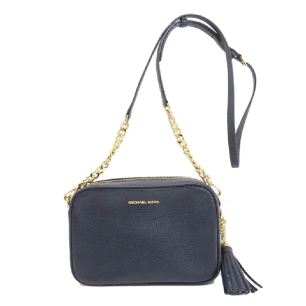 Michael Kors Pre-owned Leather shoulder-bags Blue Dames