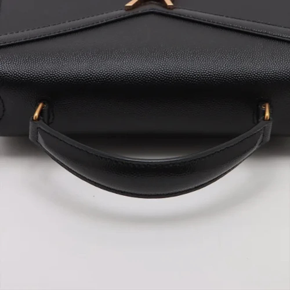 Yves Saint Laurent Vintage Pre-owned Leather handbags Black Dames