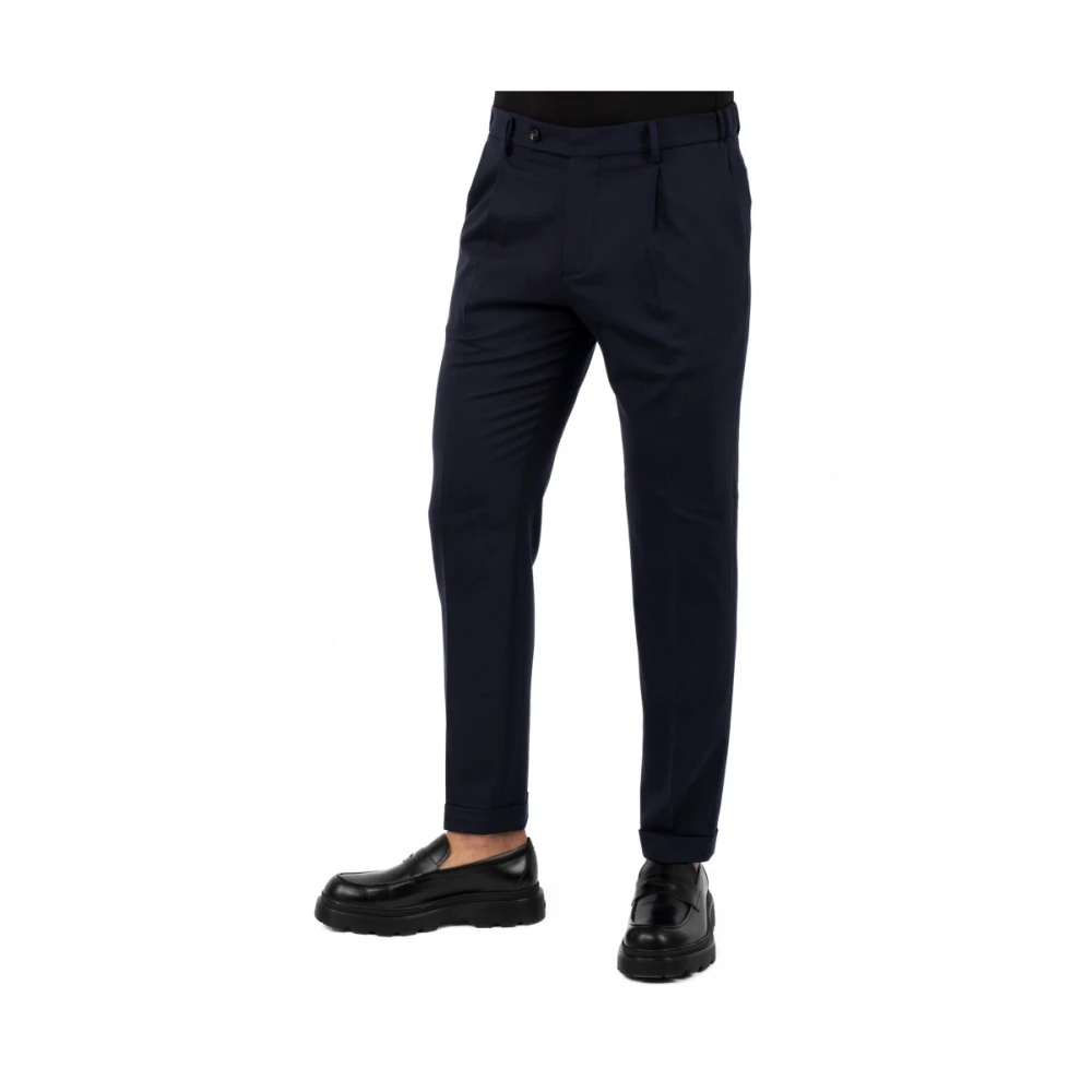 Berwich Herenbroek Klassieke Stijl Blue Heren