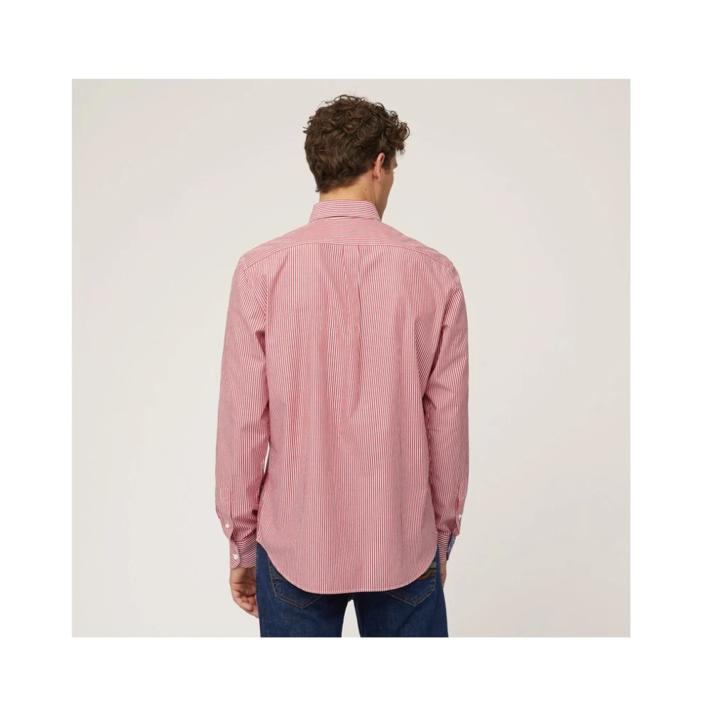 Harmont & Blaine Overhemd Mini Stokjes Red Heren