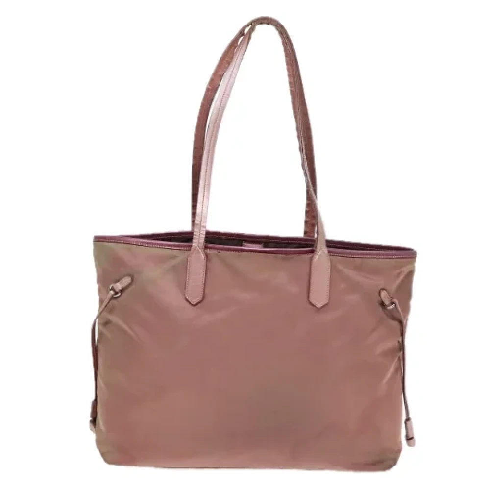 Prada Vintage Pre-owned Nylon totes Pink Dames