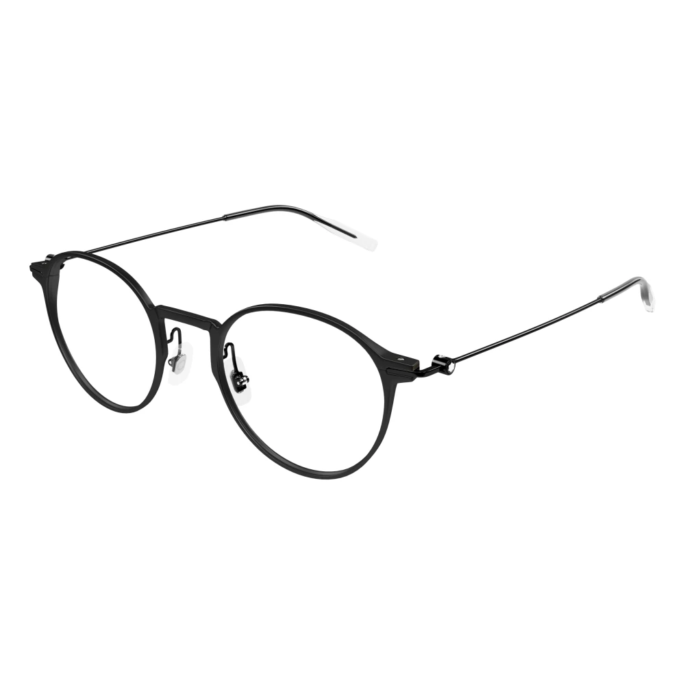 Montblanc Men's Black Stylish Eyeglasses - Glasses - 49 Mm - Accessories
