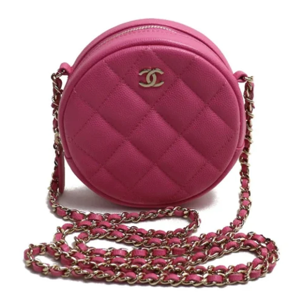 Chanel Vintage Pre-owned Fabric chanel-bags Pink Dames