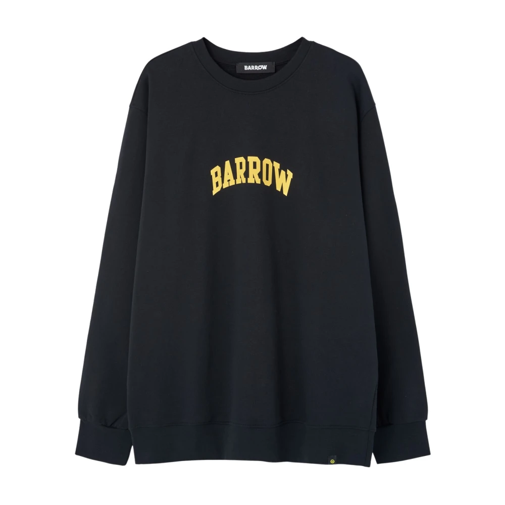 Barrow Zwarte trui met achterprint Black Heren