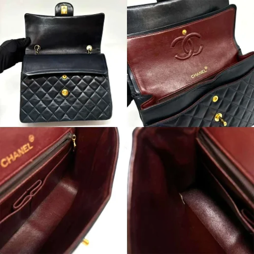 Chanel Vintage Pre-owned Leather chanel-bags Blue Dames