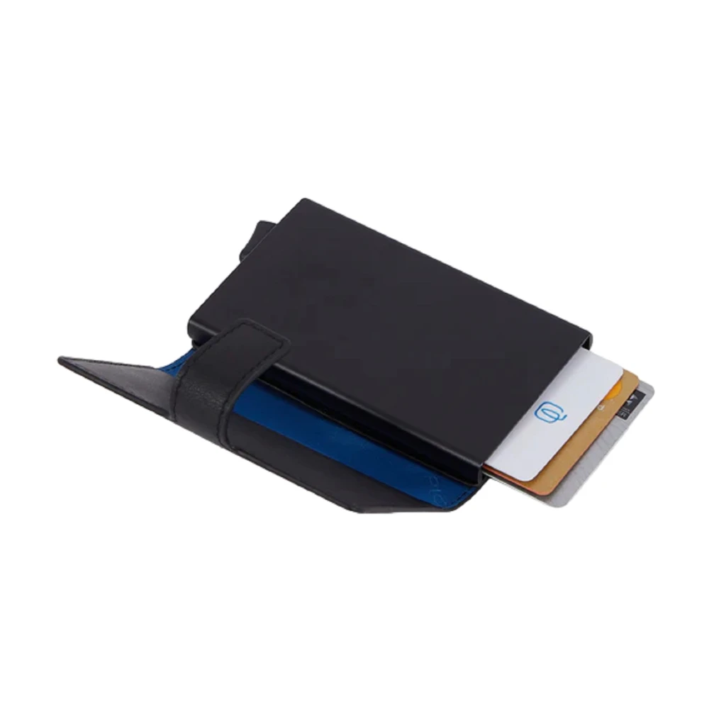 Piquadro Rfid Creditcardhouder Zwart Black Heren