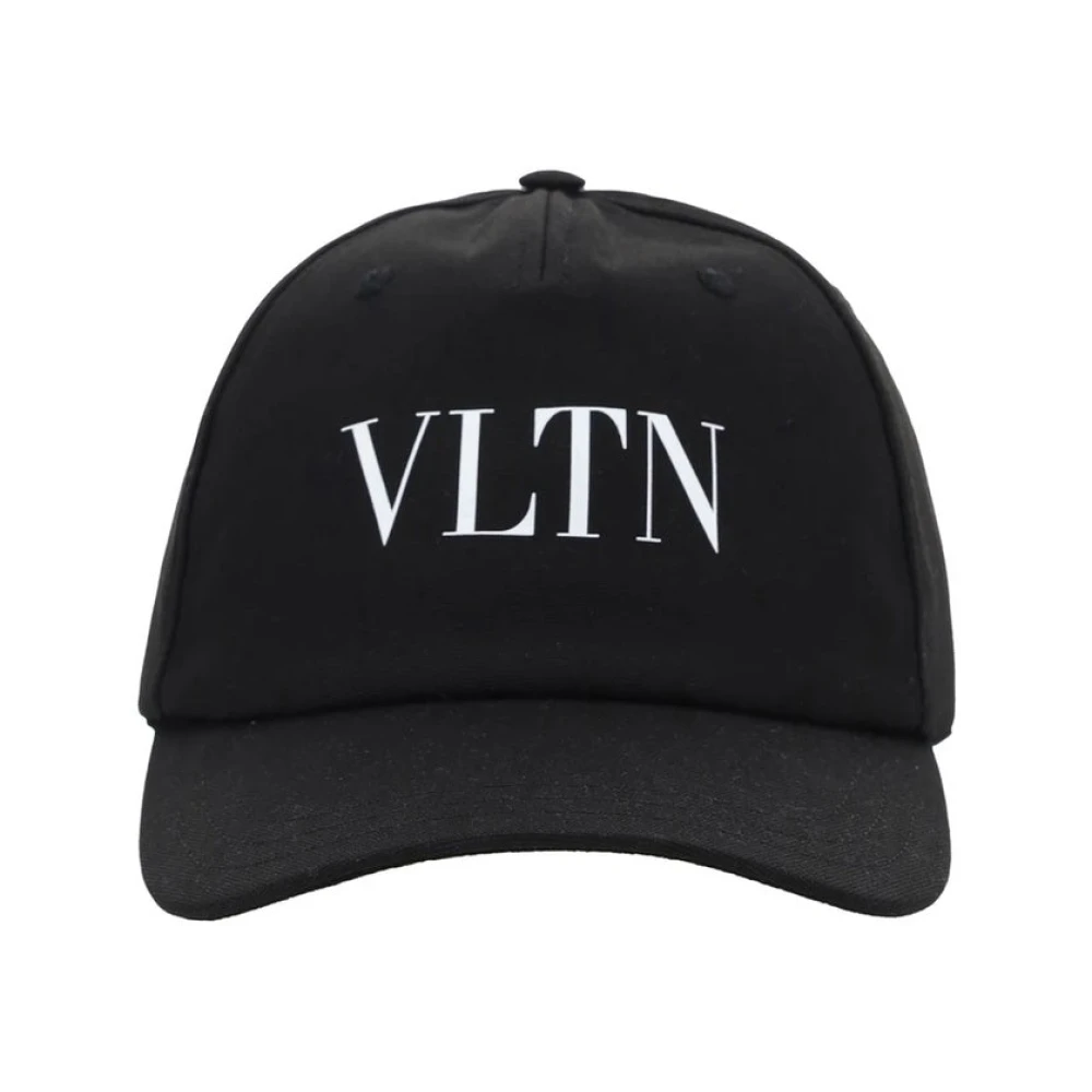 Valentino Garavani Men's Black Hats & Caps, 59 Cm, Cotton Logo Hat
