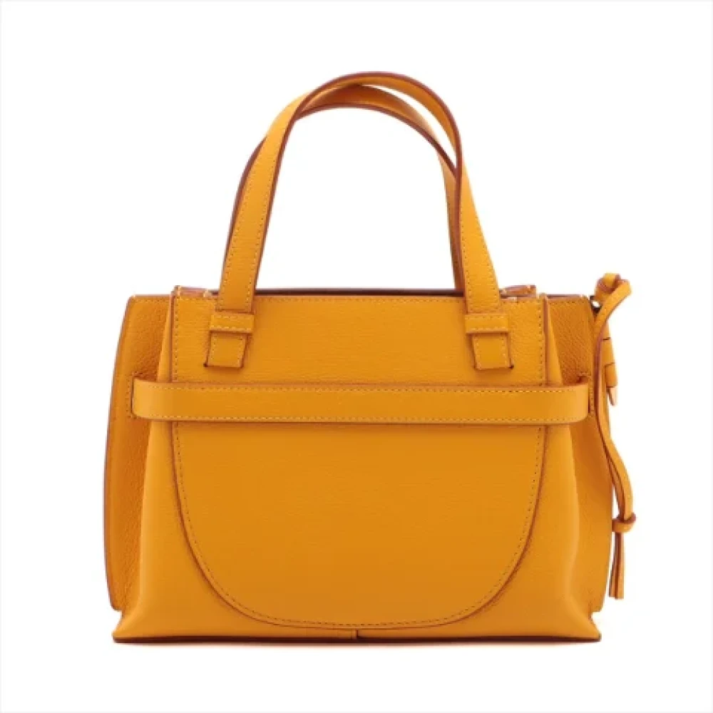 Loewe Pre-owned Leather handbags Yellow Dames