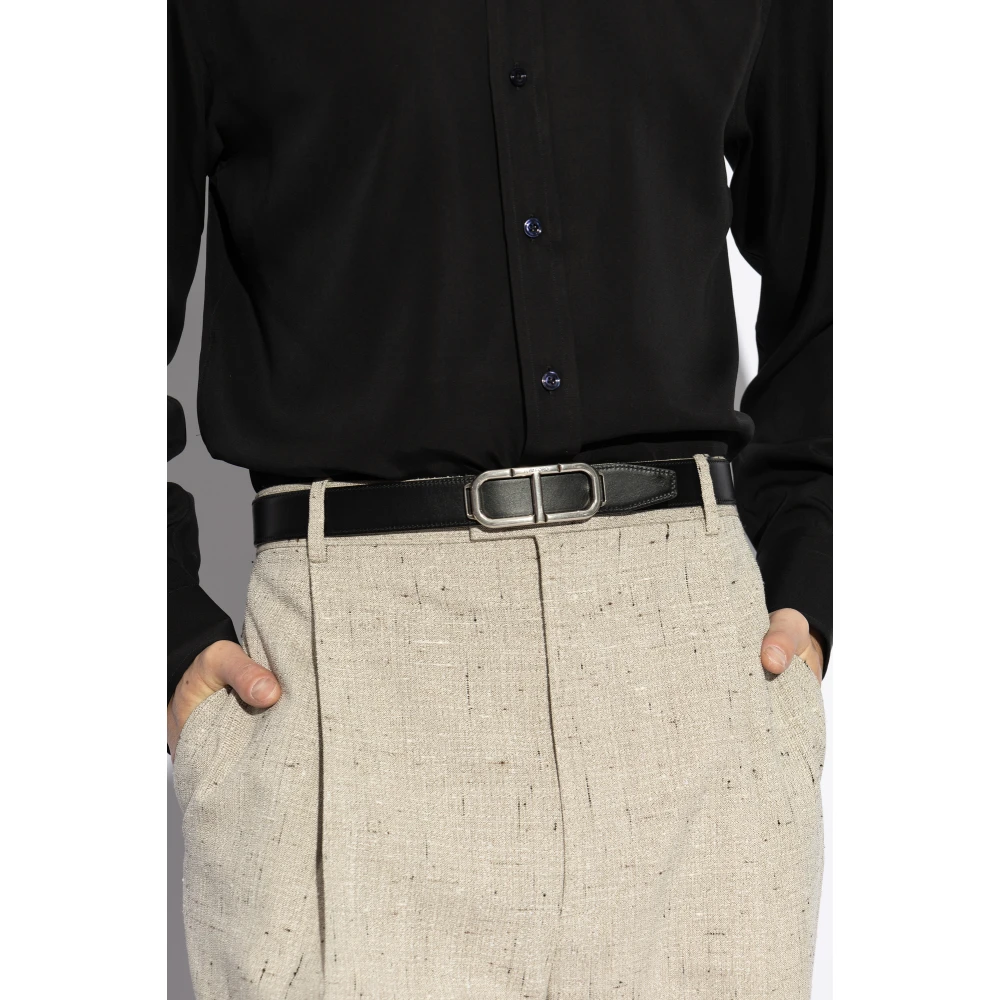 Tom Ford Leren riem Black Heren